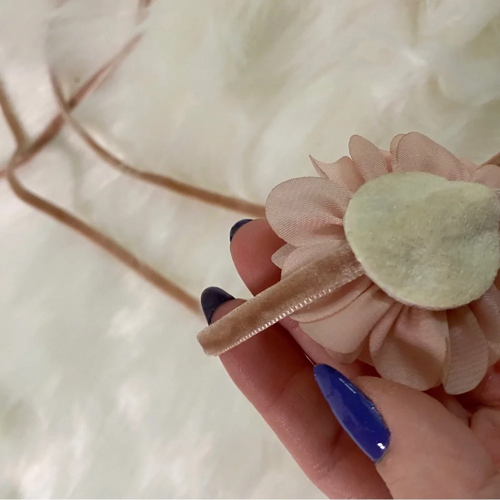 ᴇᴜᴄ ᴠᴇʟᴠᴇᴛ ᴡʀᴀᴘ ꜱᴇʟꜰ-ᴛɪᴇ ᴄᴀᴍɪʟʟɪᴀ ꜰʟᴏᴡᴇʀ ᴄʜᴏᴋᴇʀ - Picture 6 of 13